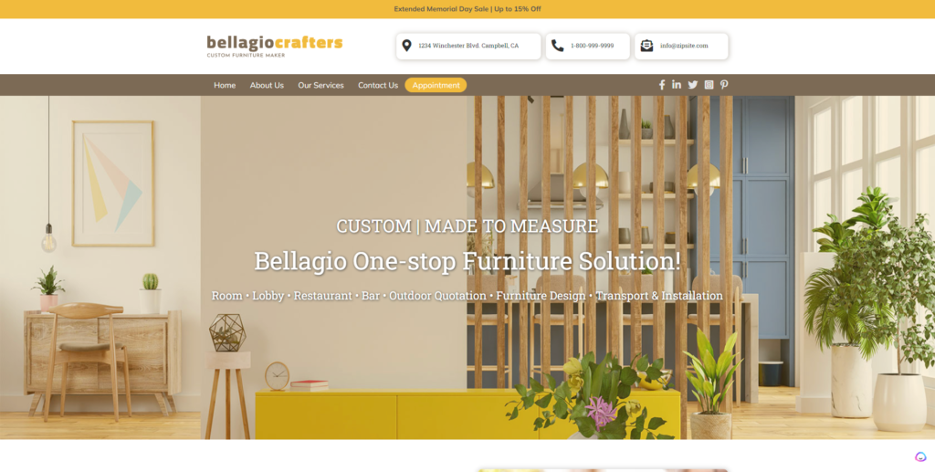 Bellagio-custom-website