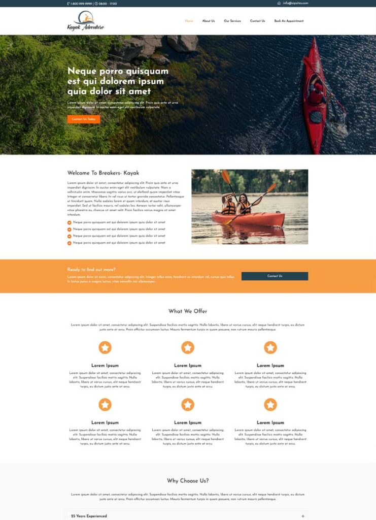 breakers website design